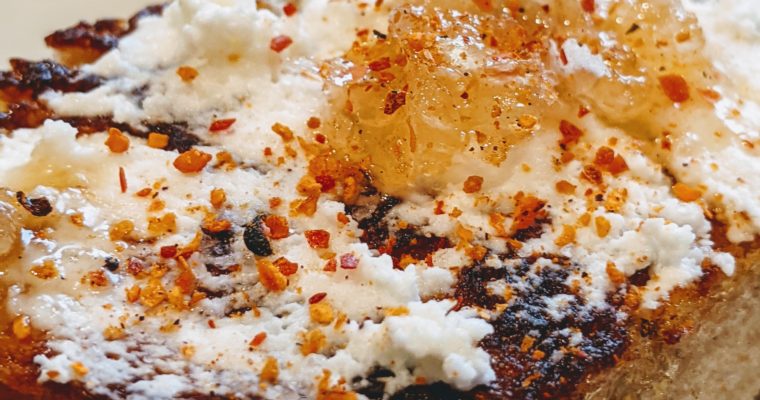 Homemade Fresh Ricotta with Garlic Bread