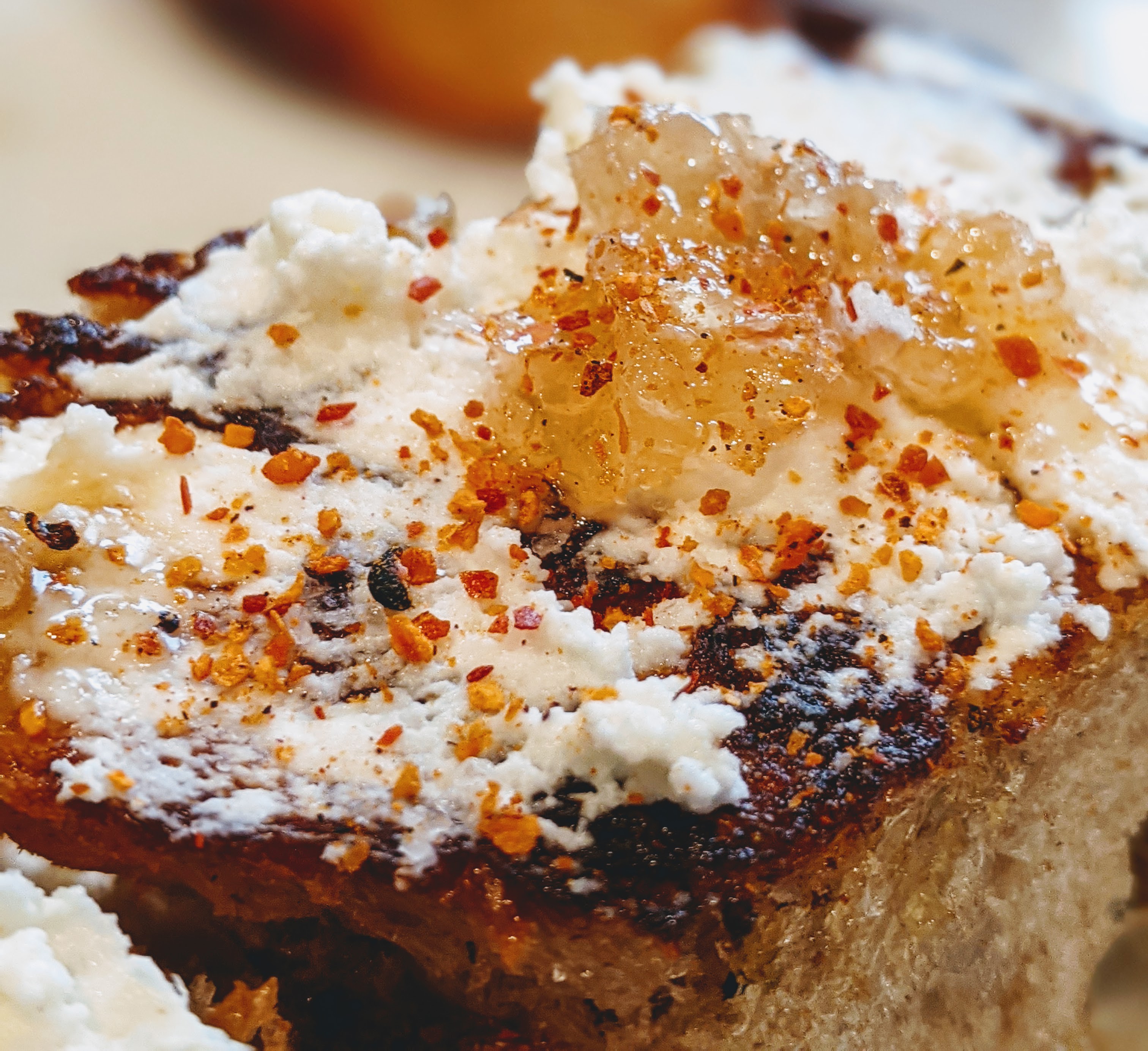 Homemade Fresh Ricotta with Garlic Bread